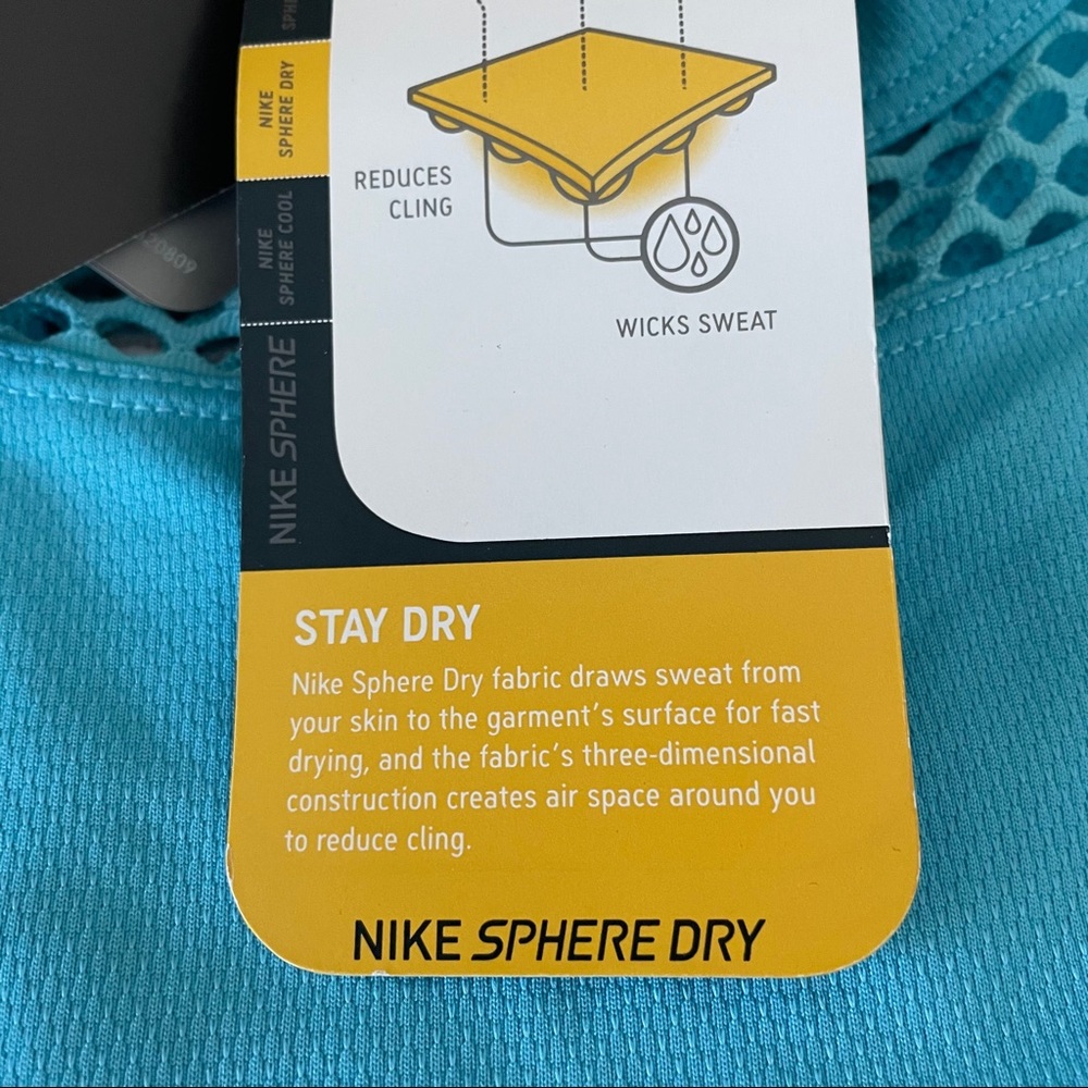 Nike Sphere Dry Mesh Sides Shirt NWT - Picture 7 of 8